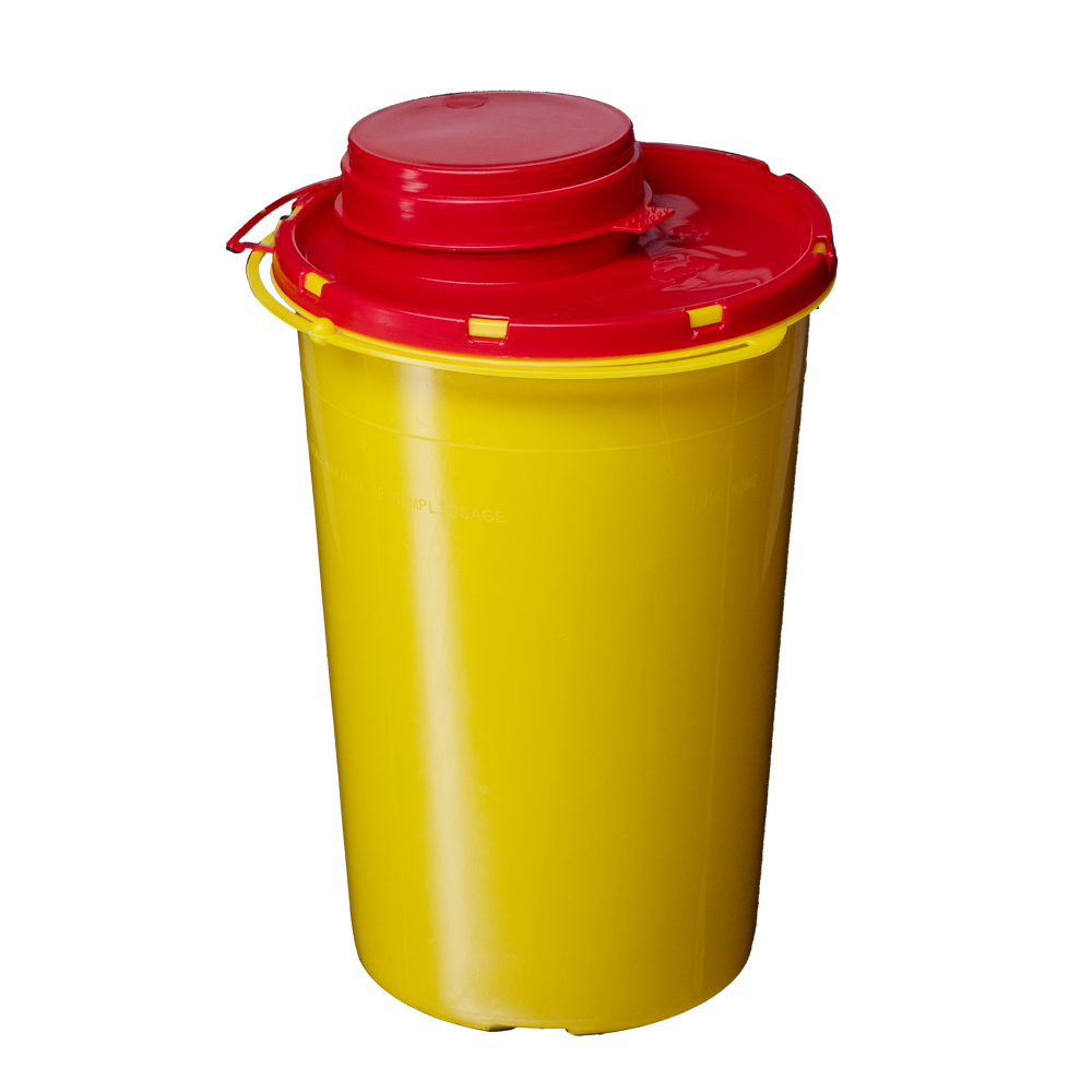 Caja de eliminación de cánulas CP, 0,6 l: comprar caja de eliminación de jeringas autoclavable para la eliminación segura de cánulas, jeringas, hojas de bisturí, así como objetos punzantes.
