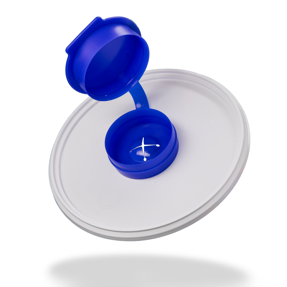 Tapa para cubo dispensador 3,4 l, blanco, azul