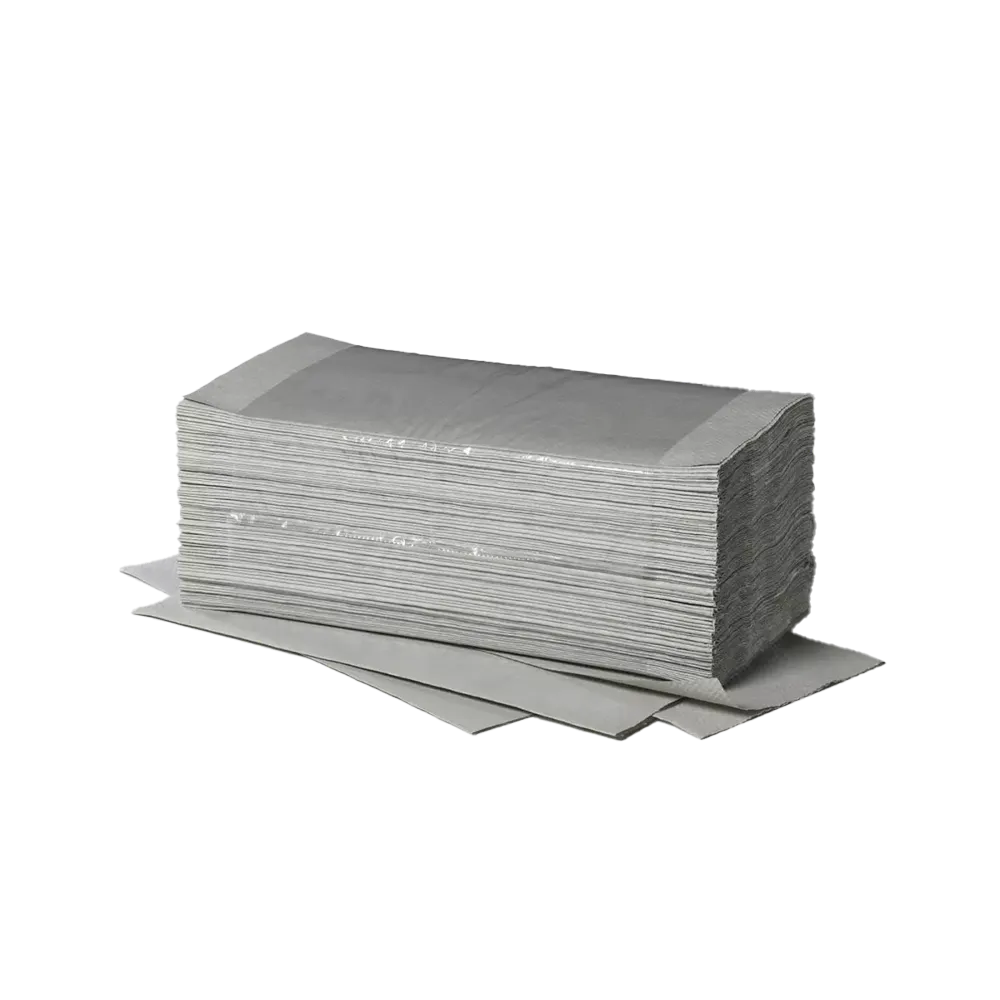 Toallas dobladas, color gris, 25 x 23 cm, Plus L