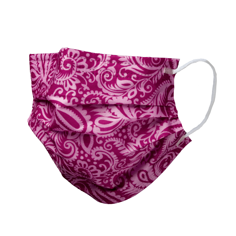 Mascarilla quirúrgica, rojo vino, uva, tipo II, Style by Med-Comfort