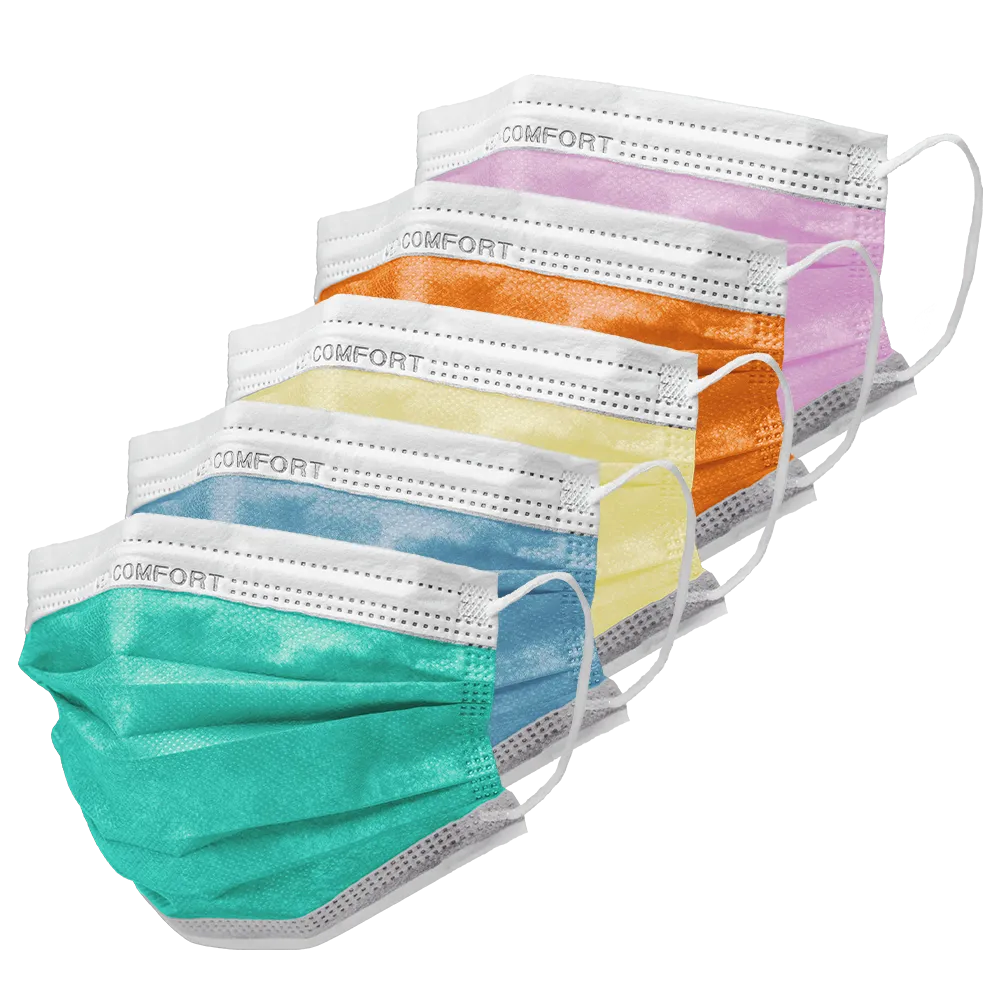 Mascarilla quirúrgica, multicolor, tipo IIR, Med-Comfort: comprar protección bucal y nasal como mascarilla médica.