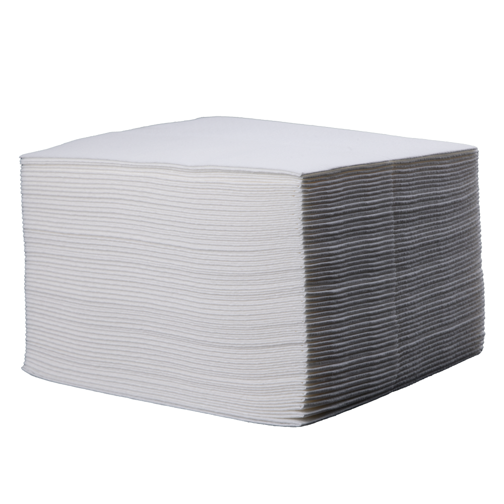 Toallitas de celulosa airlaid, color blanco, 30 x 38 cm
