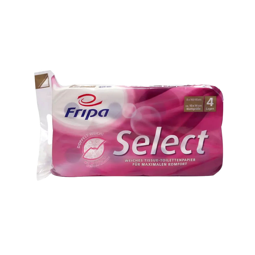 Papel higiénico, 4 capas, 48 rollos, Select