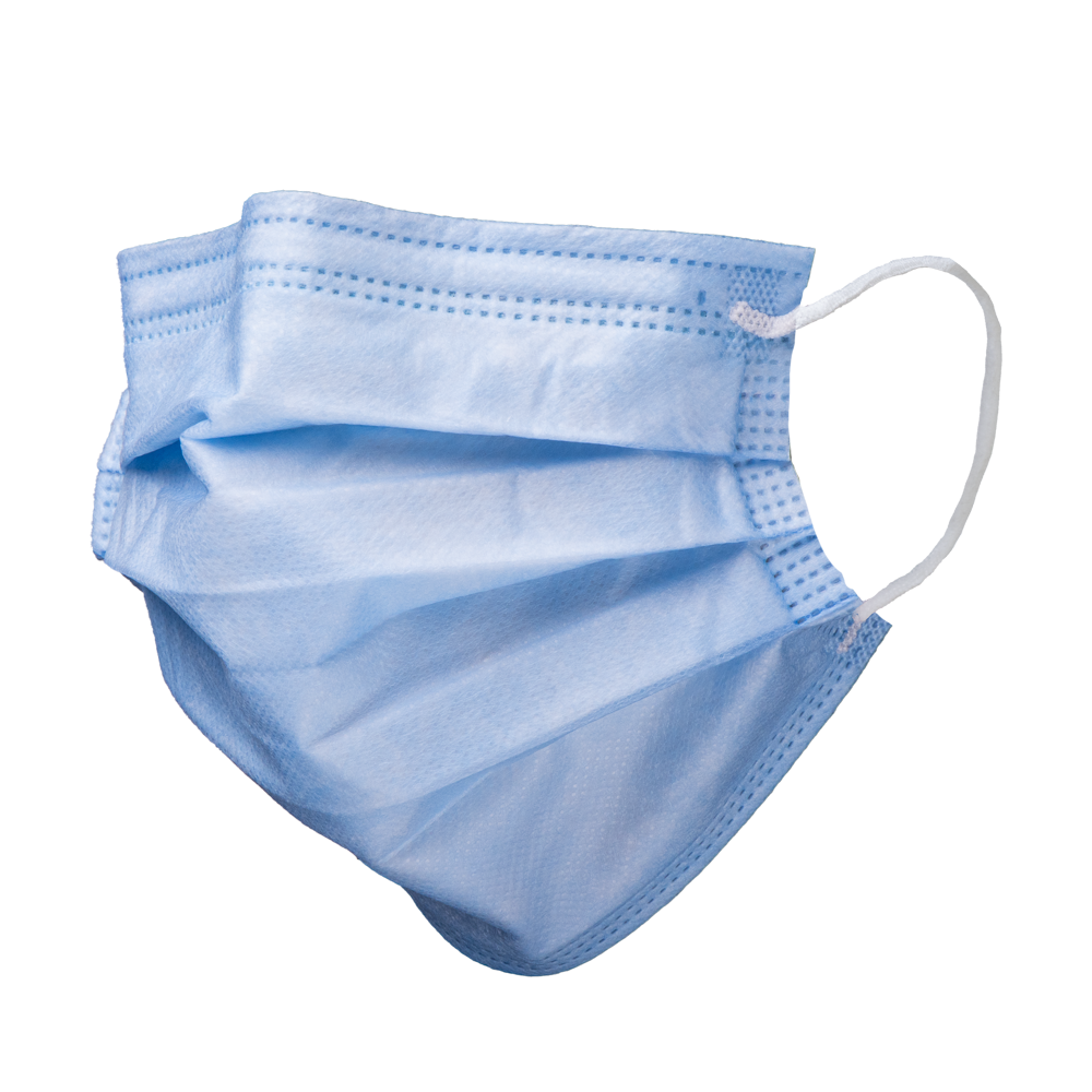 Mascarilla quirúrgica, azul, con función antivaho, de 4 capas, Med-Comfort