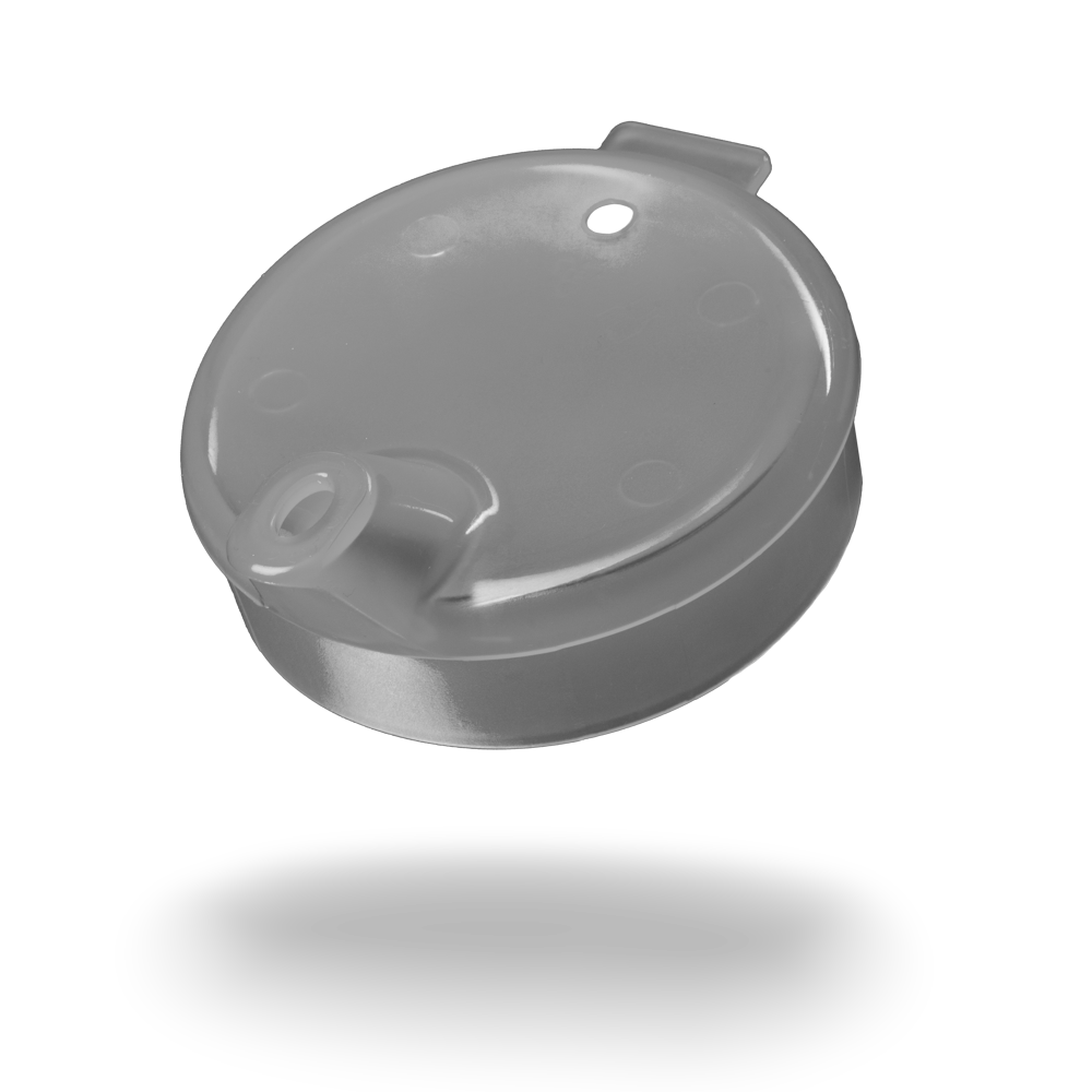 Tapa de taza de pico de PP, transparente, 8x4 mm para 250 ml