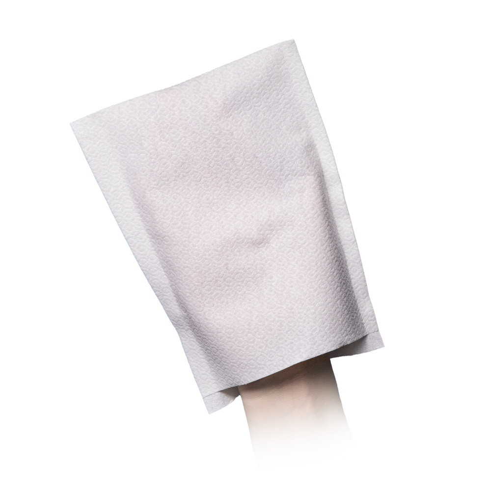 Toallitas desechables, blancas, Airlaid, Med-Comfort: comprar toallitas desechables de Airlaid, respetuosas con el medio ambiente, como un práctico artículo desechable.