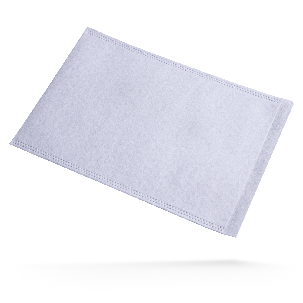 Franela desechable, blanca, no tejida, Eco-Plus: comprar franela desechable de no tejido hidrófilo con costura ultrasónica higiénica como artículo desechable práctico.