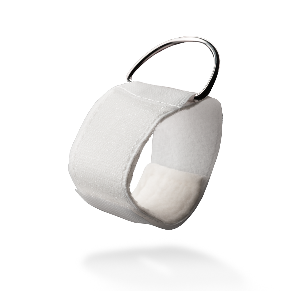 Brazalete articulado, blanco, 30 x 5 cm