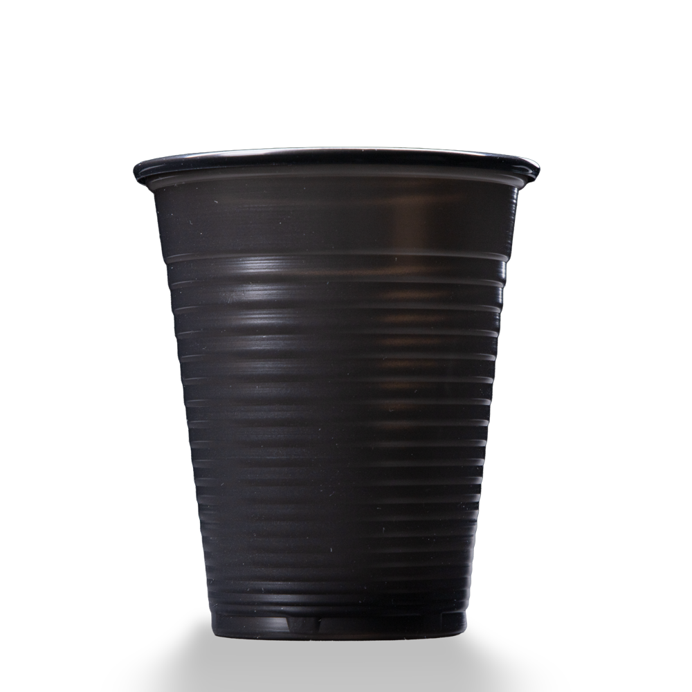 Vaso de enjuague bucal de PP,180 ml, color negro, polipropileno: comprar vaso de enjuague bucal de PP resistente y antideslizante con borde redondeado para tratamientos dentales.