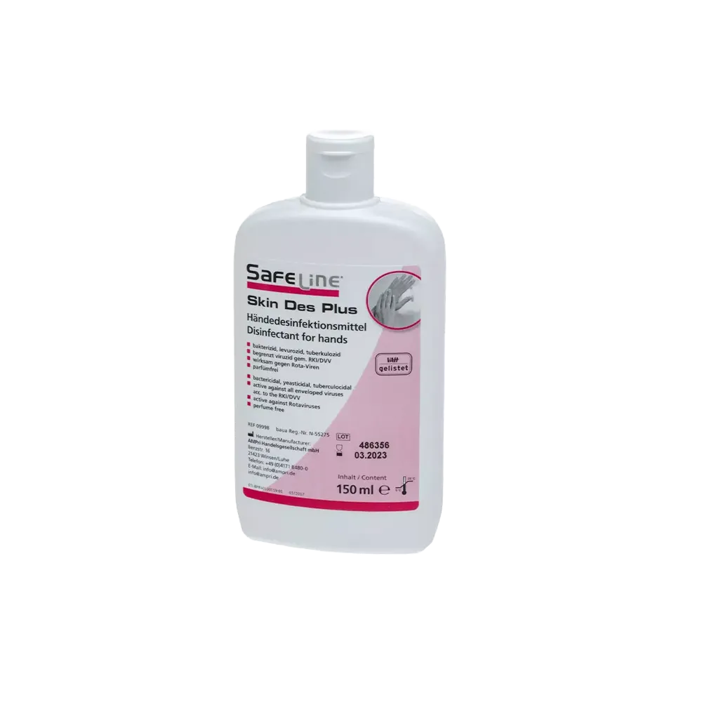 Desinfección de manos, 150 ml, Safeline Skin Des Plus