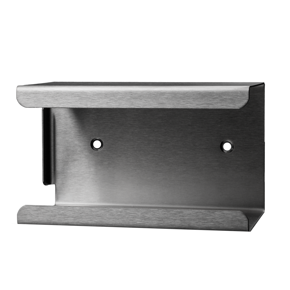 Soporte para cajas de protección bucal de 3 capas, 182 x 103 x 96 mm, acero inoxidable