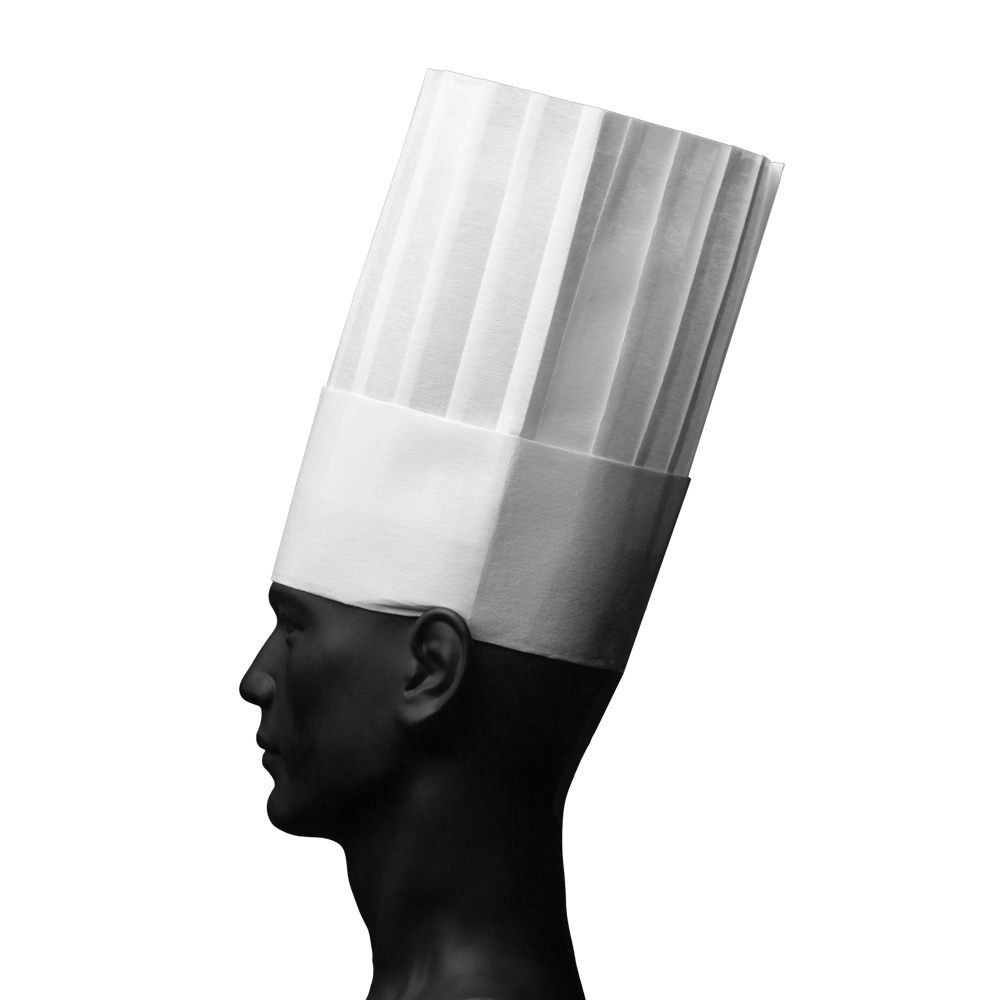 Gorro de cocinero, viscosa, German Style: comprar el gorro de cocinero como protección desechable para la cabeza.