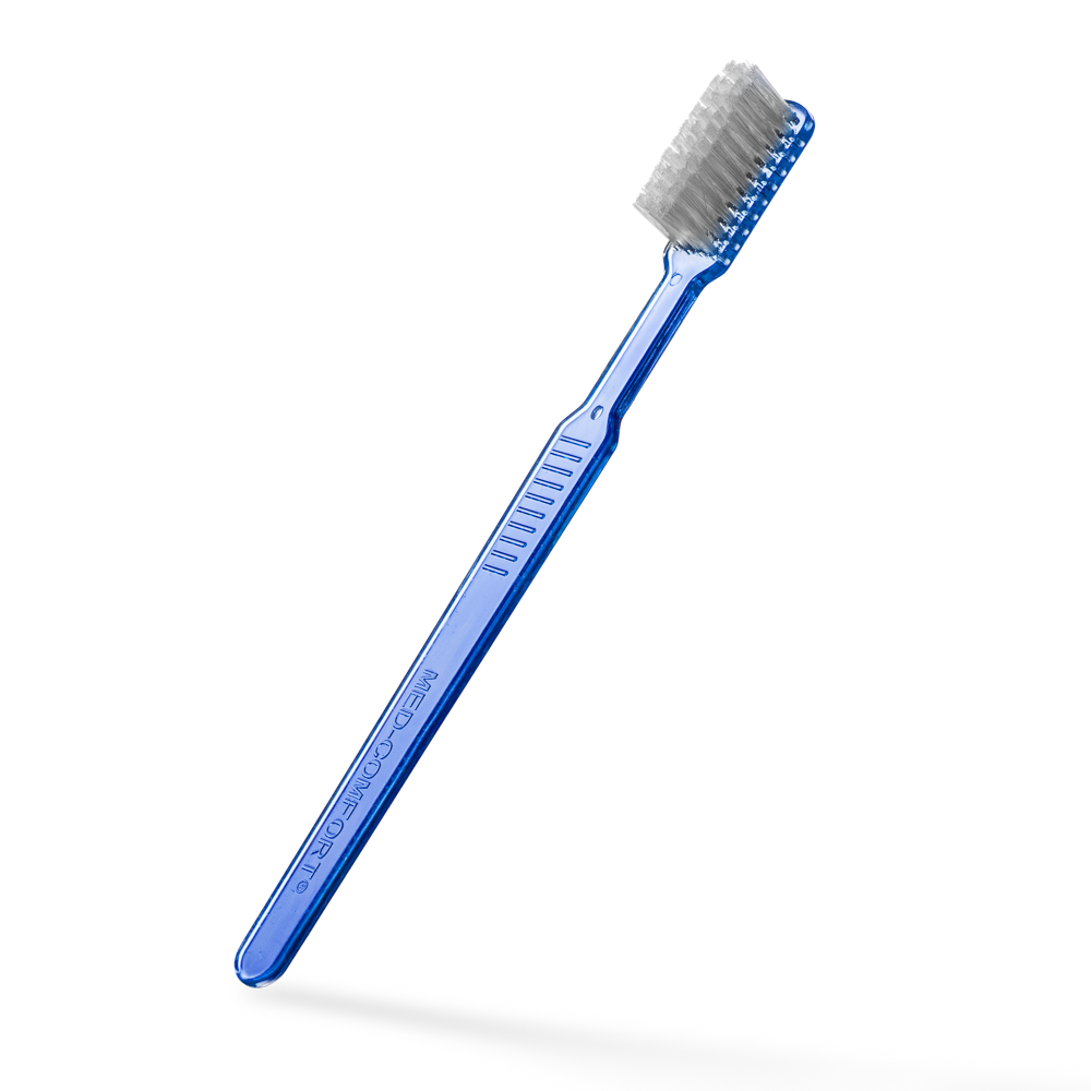 Cepillo dental desechable PS con pasta dentífrica, color azul, 15 x 2,6 cm, Med-Comfort: comprar cepillo dental desechable de poliestireno para viajes y uso antes del tratamiento dental como material dental.