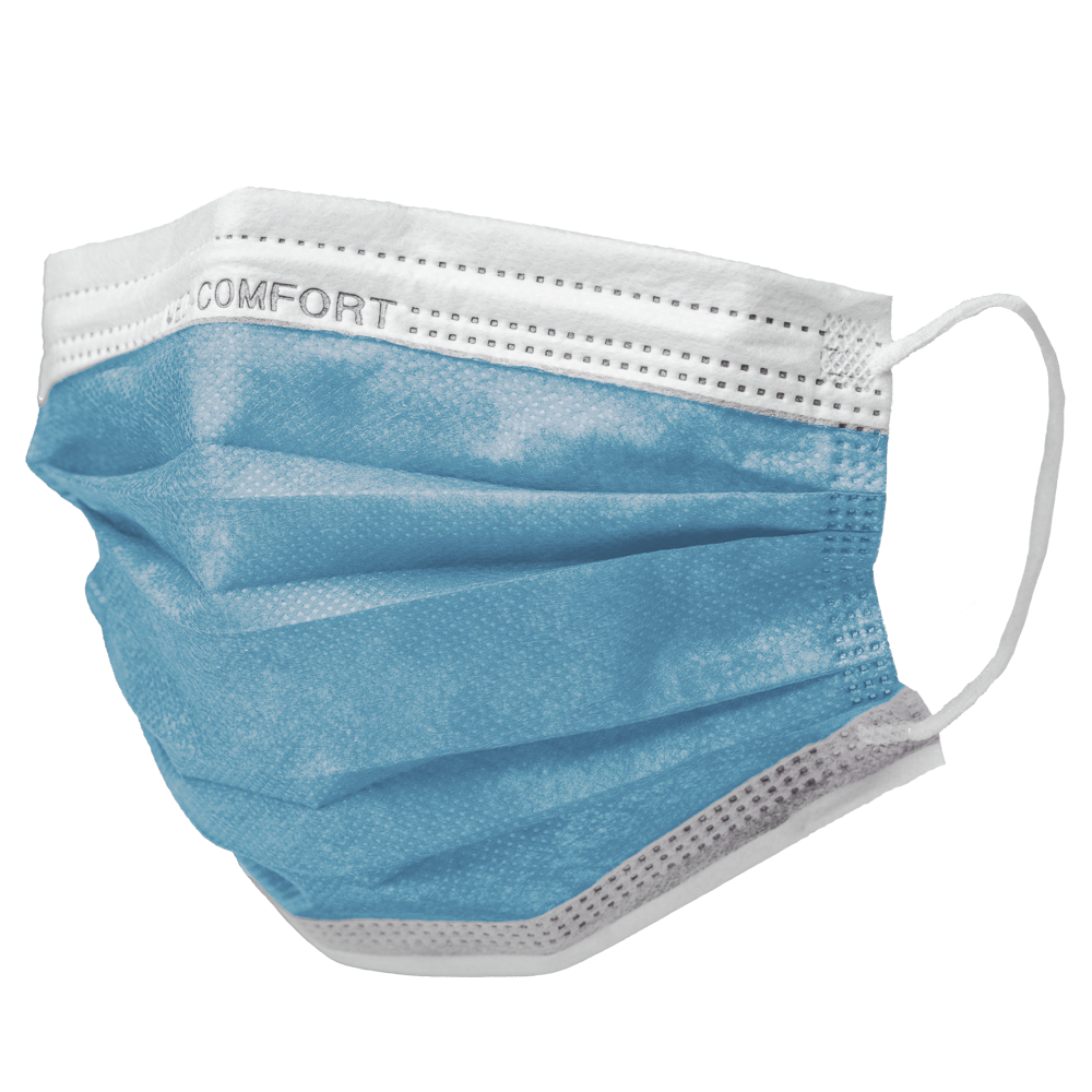 Mascarilla quirúrgica, azul, tipo IIR, Med-Comfort: comprar protección bucal y nasal como mascarilla médica.