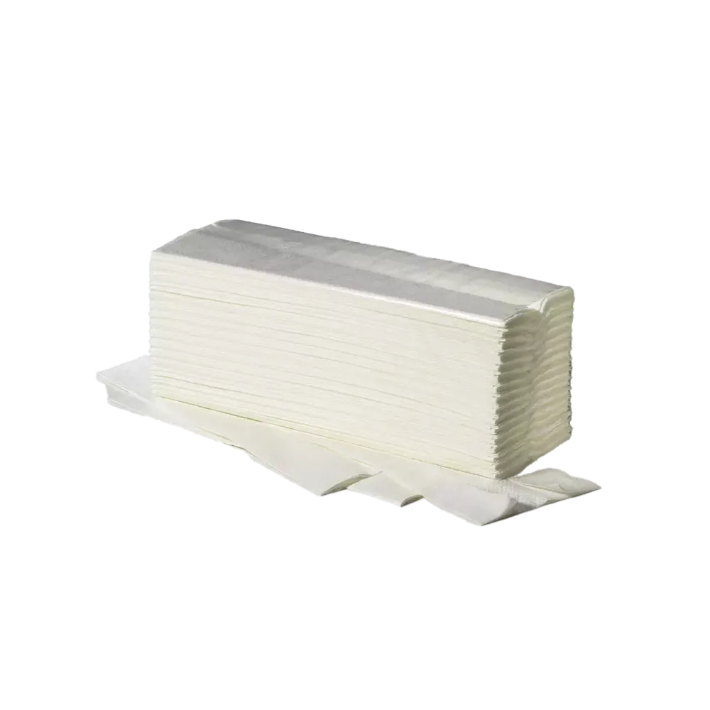 Toallas dobladas, color blanco brillante, 25 x 33 cm, Ideal