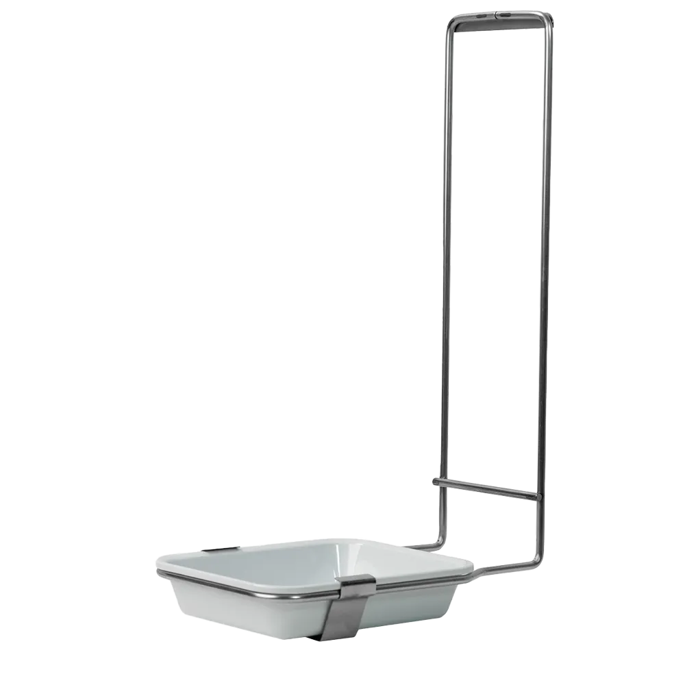Soporte de cubeta, acero inoxidable: comprar para dispensador de desinfectante y jabón de 1000 ml con cubeta de plástico extraíble como accesorio para dispensadores de pared.