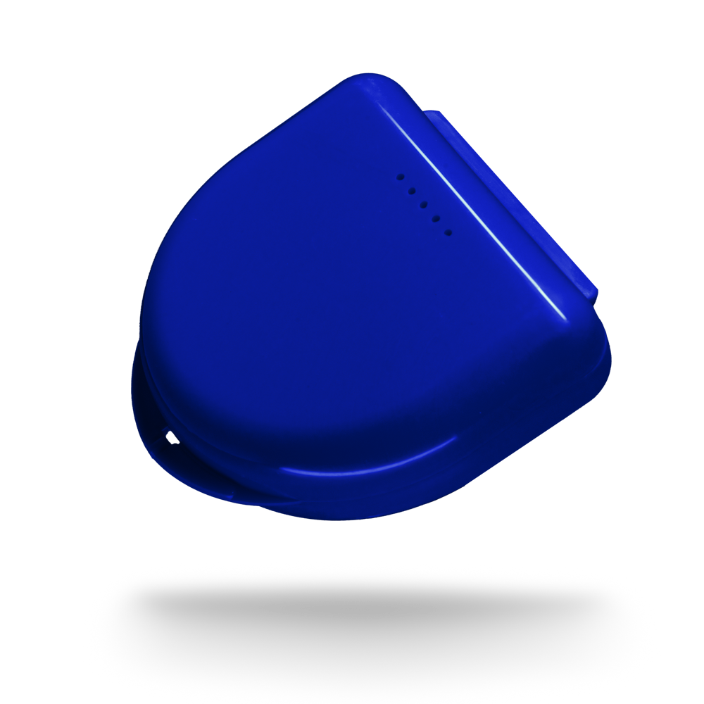 PP Caja de férulas dentales para adultos, 65 x 58 x 20 cm, color azul oscuro, polipropileno: comprar una caja de férulas estable y robusta para guardar férulas dentales y protectorses de mordida como suministros dentales.