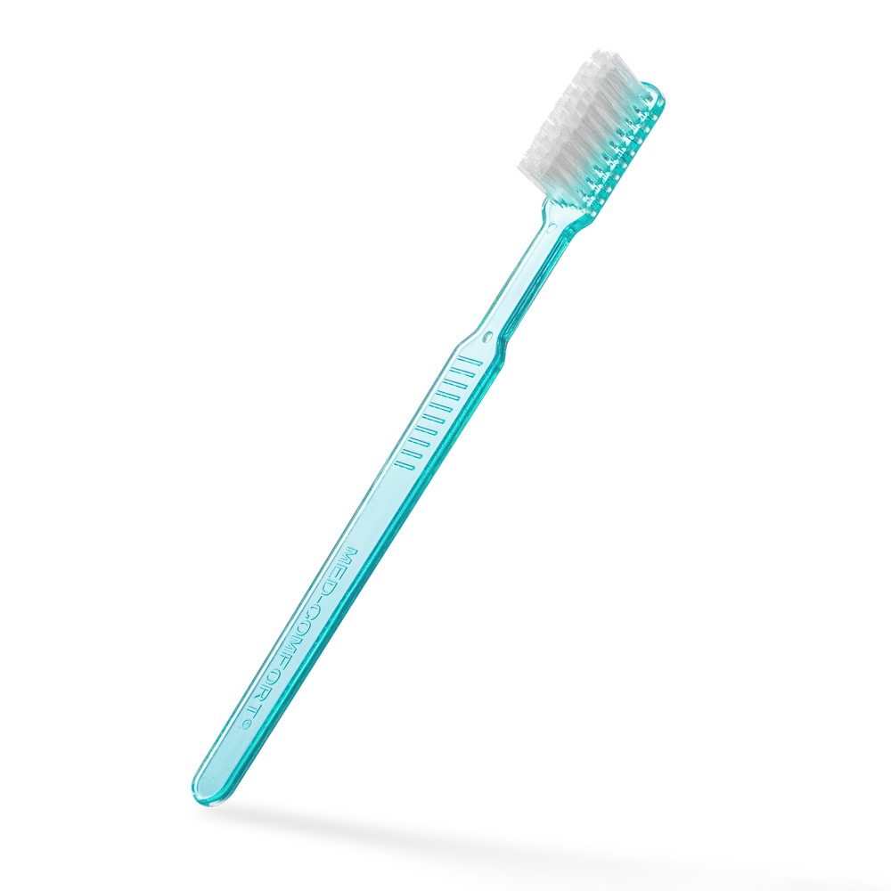 Cepillo dental desechable PS con pasta dentífrica, color verde, 15 x 2,6 cm, Med-Comfort: comprar cepillo dental desechable de poliestireno para viajes y uso antes del tratamiento dental, como suministros dentales.