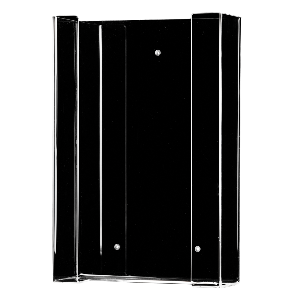 Dispensador de guantes desechables para 3 cajas, soporte de dispensador de guantes TRIO, 258 x 392 x 96 mm, transparente, acrílico: comprar el dispensador triple para la extracción higiénica y fácil de las cajas de guantes.