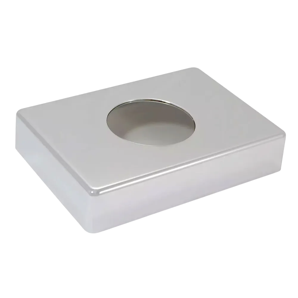 PP Soporte para bolsas higiénicas, 138 x 98 x 26 mm, color cromo, polipropileno