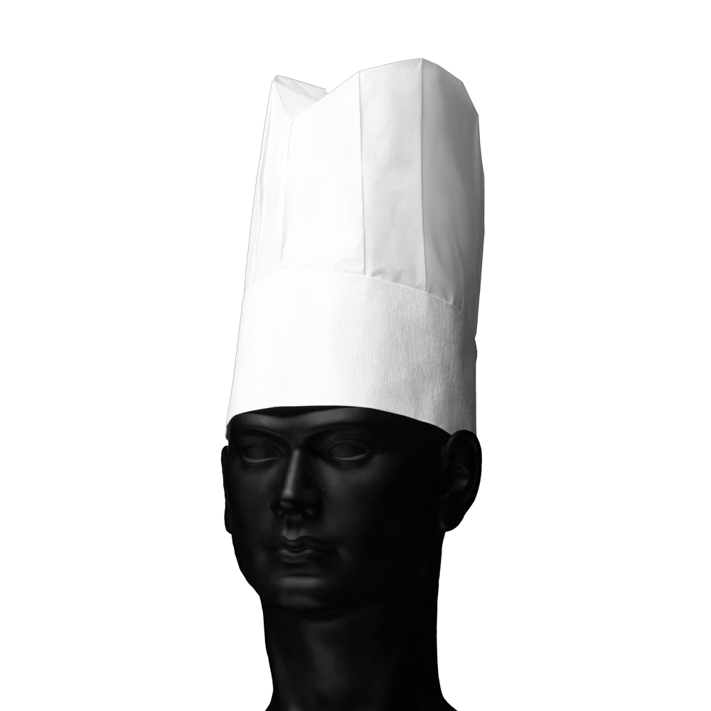 Gorro de cocinero desechable, ovalado, papel, French Classic: comprar gorro de cocinero como protección desechable para la cabeza.
