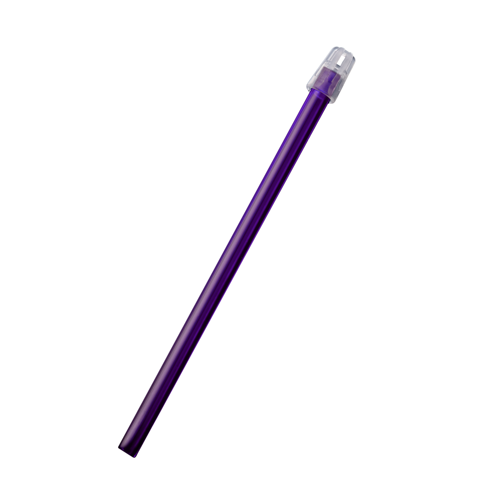 Eyector de saliva dental, longitud 130 mm, color morado: comprar eyector de saliva para tratamientos dentales.