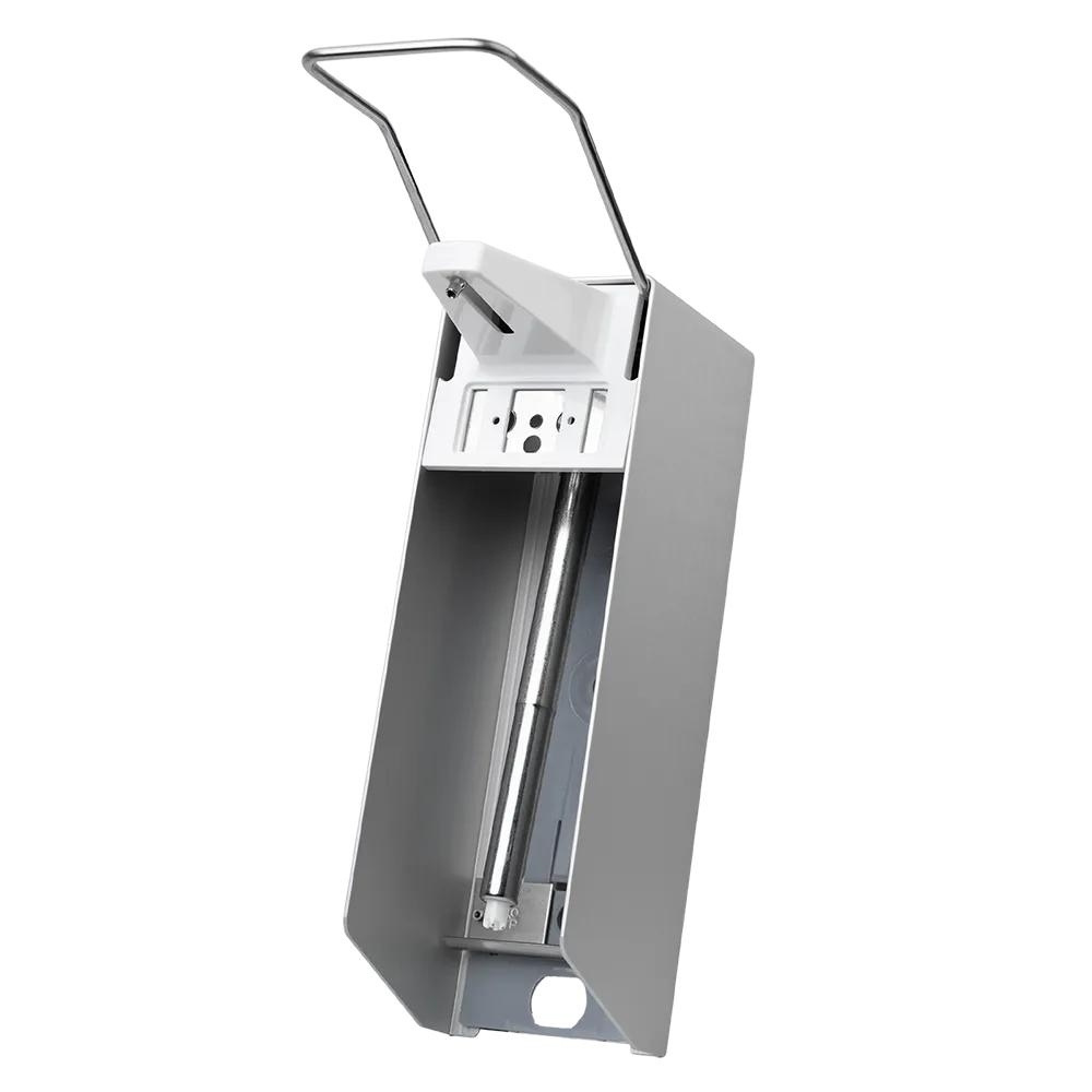 Dispensador de pared para 1000 ml desinfectante y jabones líquidos, 320 x 94 x 230 mm, palanca larga