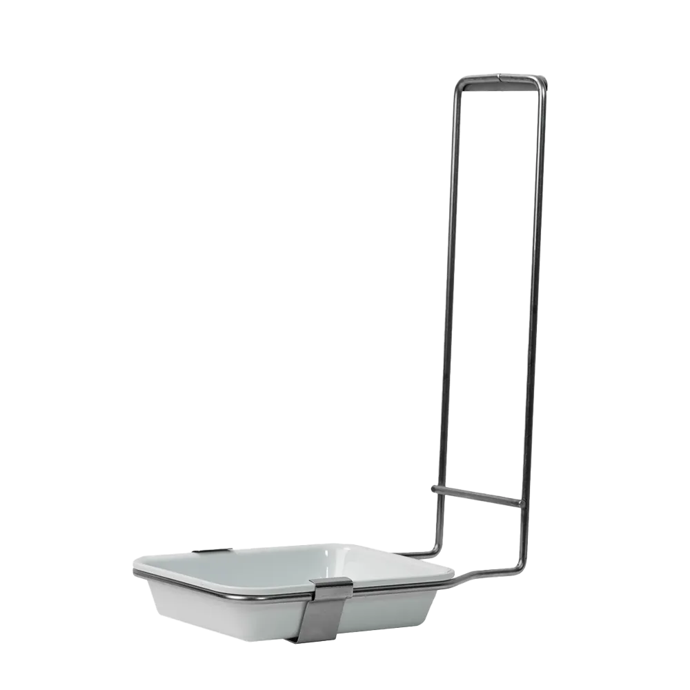 Soporte de cubeta, acero inoxidable: comprar para dispensador de desinfectante y jabón de 500 ml con cubeta de plástico extraíble como accesorio para dispensadores de pared.