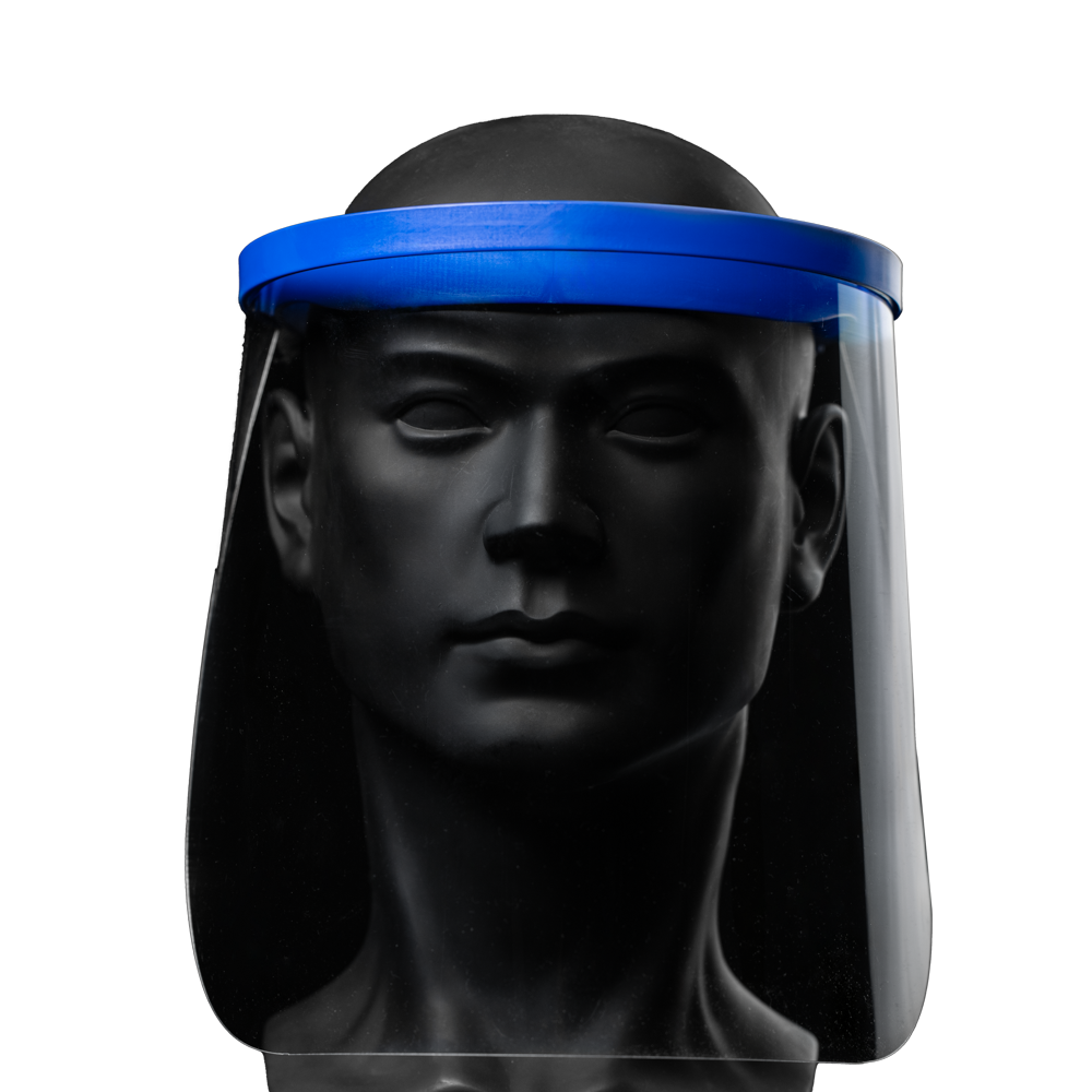 Pantalla completa de recambio, azul, Solidsafety: comprar pantalla de recambio para visera protectorsa transparente de PETG como protección facial y EPI.