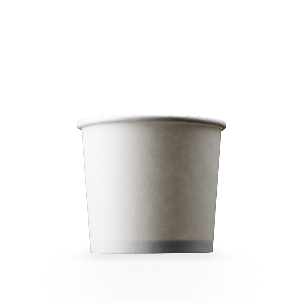 Vaso de enjuague bucal de papel duro, 219 ml, color blanco