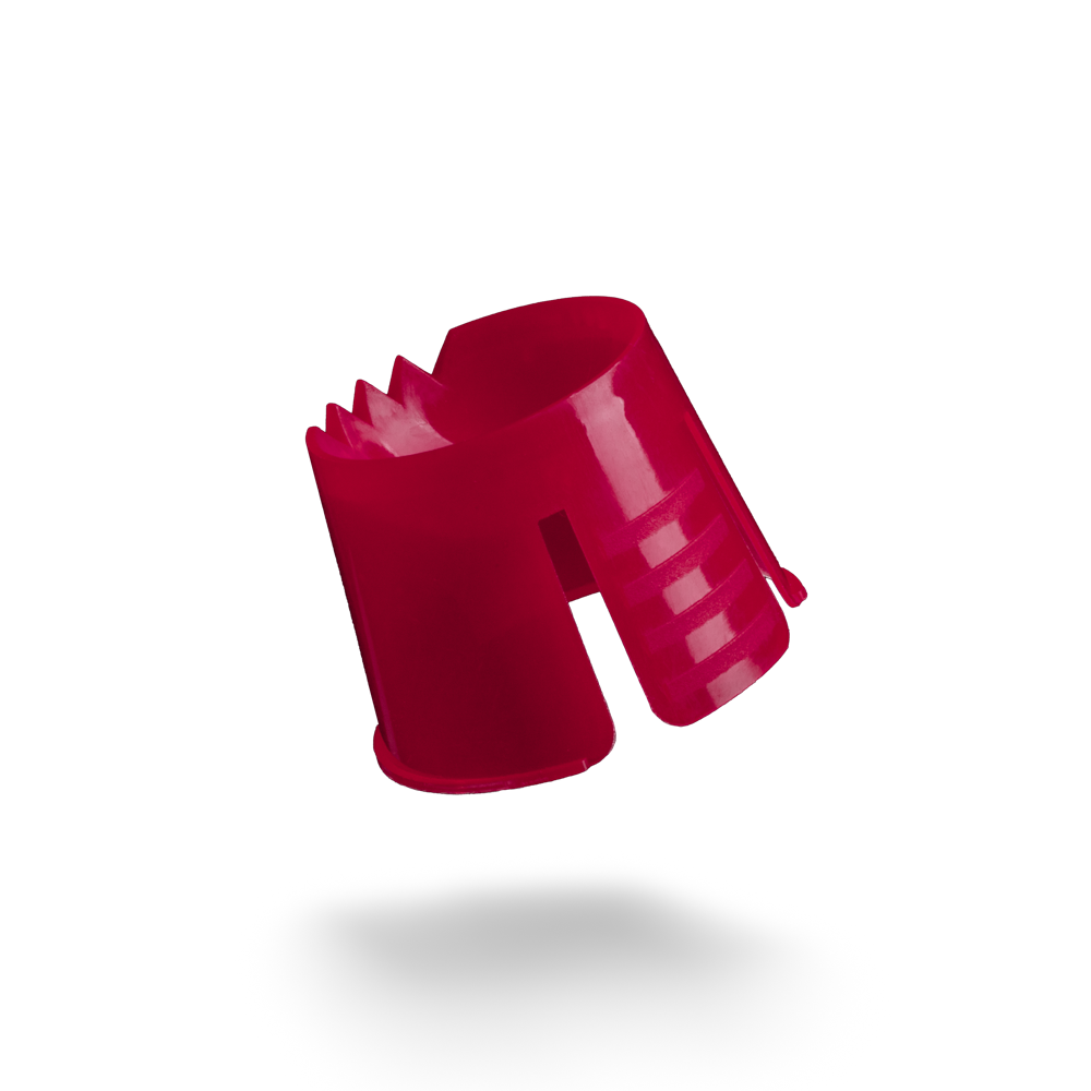 PP Contenedor de dappen desechable, color rojo vino, Polipropileno
