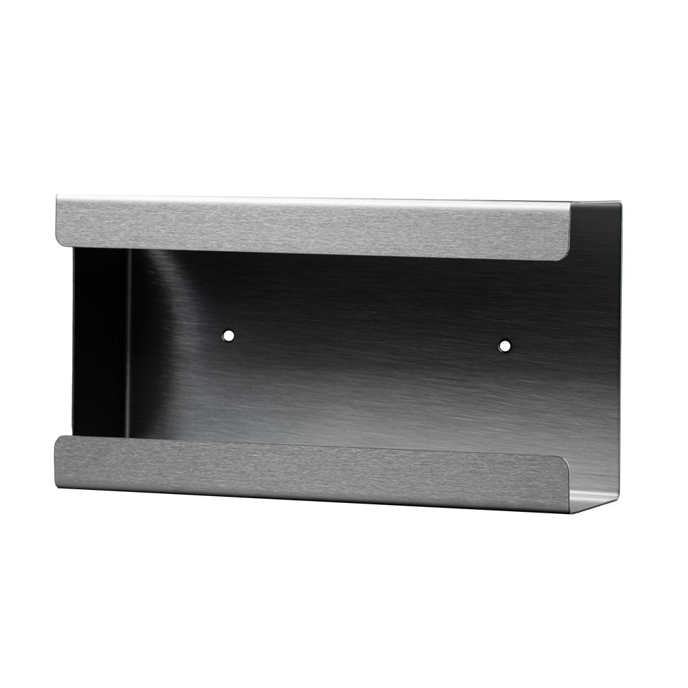 Dispensador de guantes desechables, soporte de dispensador de guantes, 210 x 110 x 57 mm, acero inoxidable: comprar el dispensador de acero inoxidable a juego para cajas de guantes o cajas estándar como accesorios para desechables.