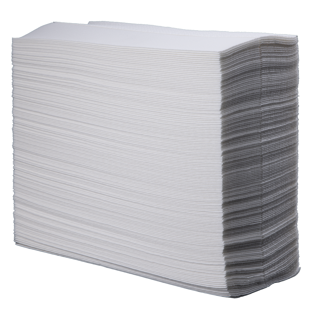 Toallitas Ailaid, color blanco, plegado en Z, 20 x 25 cm