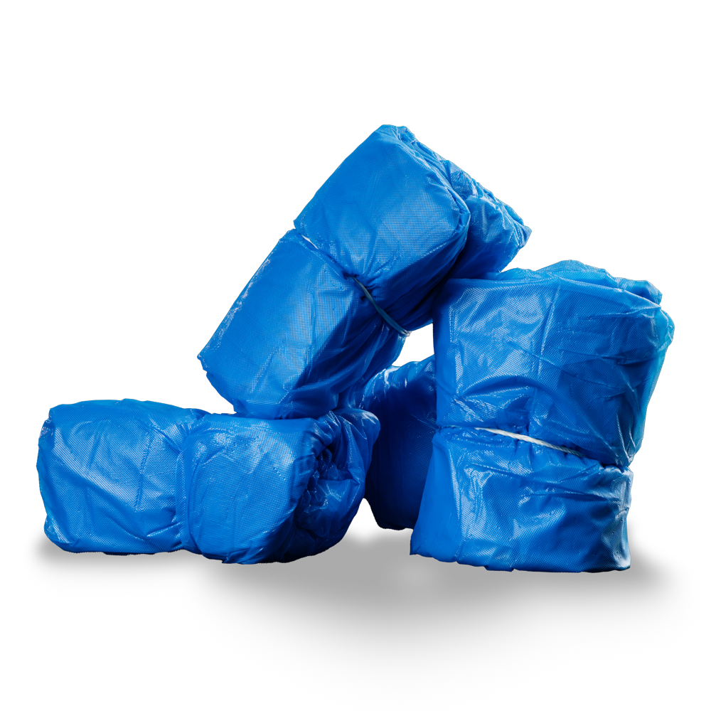PE protectors de colchón desechable, 210 x 90 x 20 cm, azul, polietileno, Med-Comfort