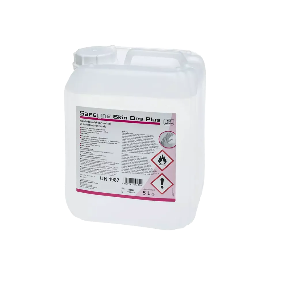 Desinfectante de manos, 5 l, Safeline Skin Des Plus