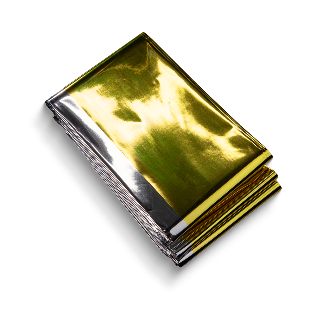 Manta de rescate, color plata, oro, 210x160cm, Med-Comfort