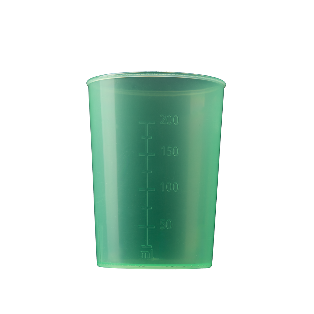 Parte inferior de la taza del pico, verde, 250 ml: comprar la base del platillo de polipropileno como material para el paciente.