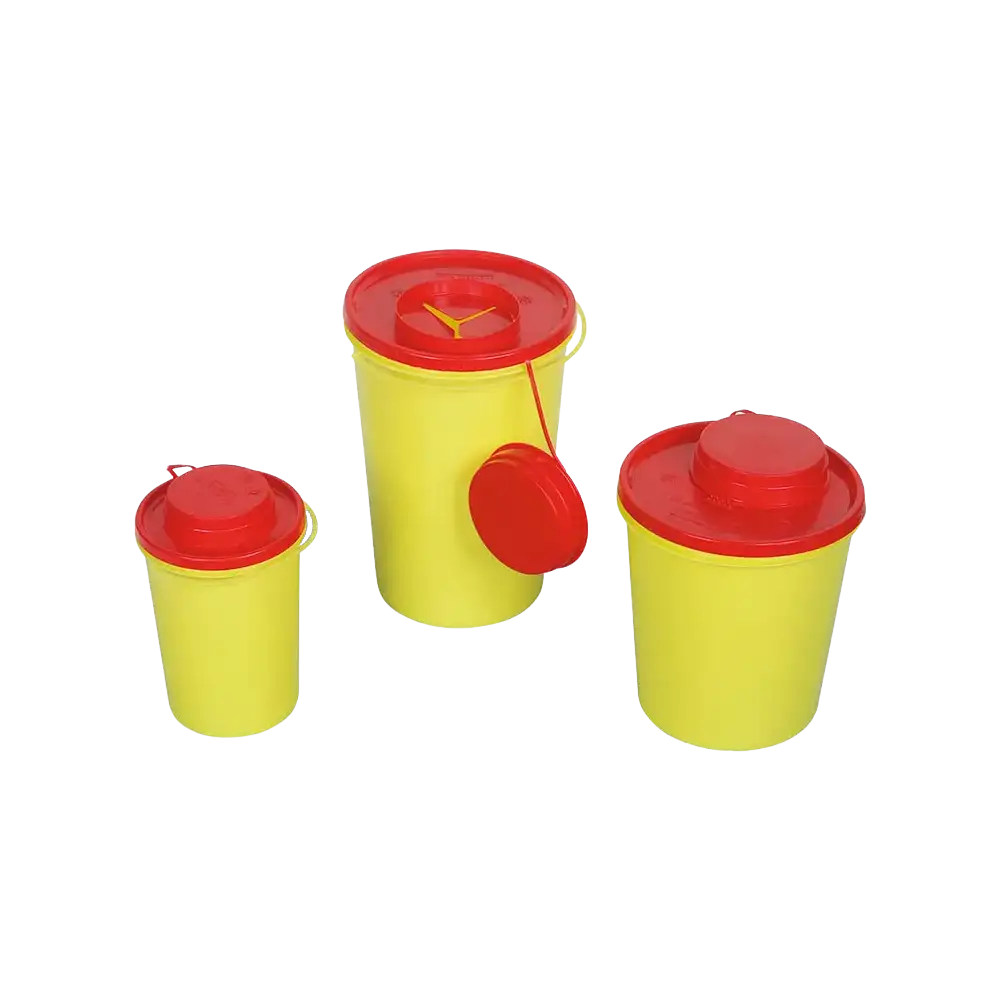 Caja de eliminación de cánulas CP, 0,6 l: comprar caja de eliminación de jeringas autoclavable para la eliminación segura de cánulas, jeringas, hojas de bisturí, así como objetos punzantes.